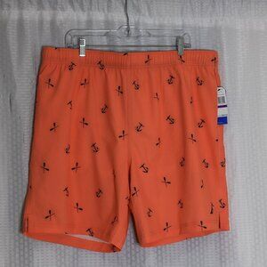 NWT Nautica Size XXL peach anchor/oars swim trunks